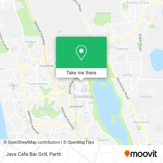 Mapa Java Cafe Bar Grill