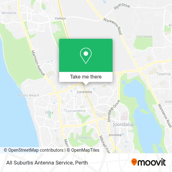 Mapa All Suburbs Antenna Service