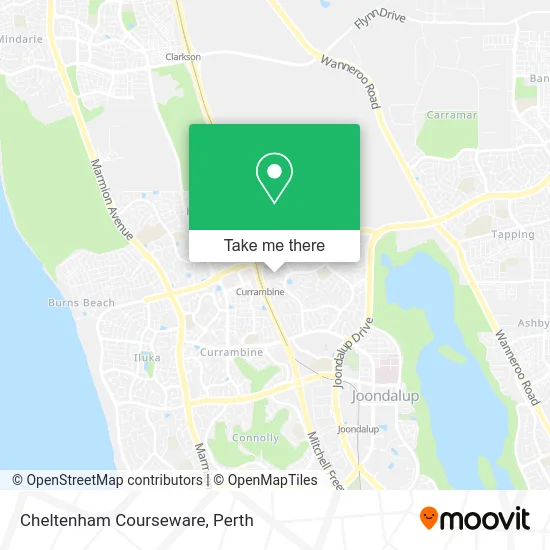 Mapa Cheltenham Courseware