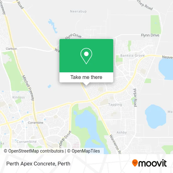 Mapa Perth Apex Concrete