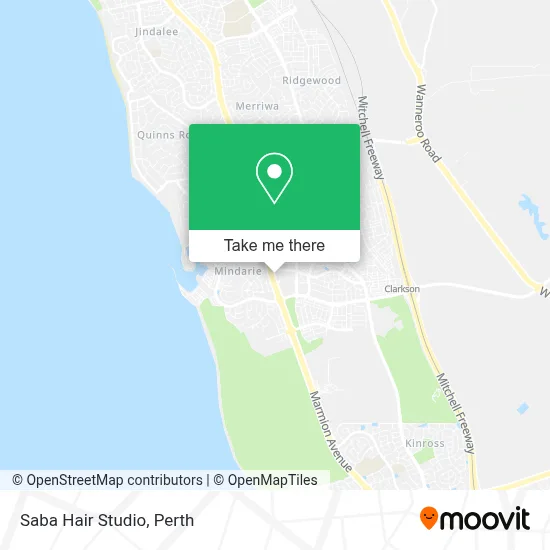 Mapa Saba Hair Studio