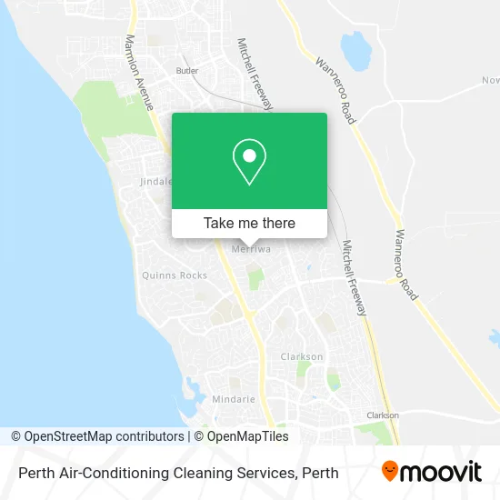 Mapa Perth Air-Conditioning Cleaning Services