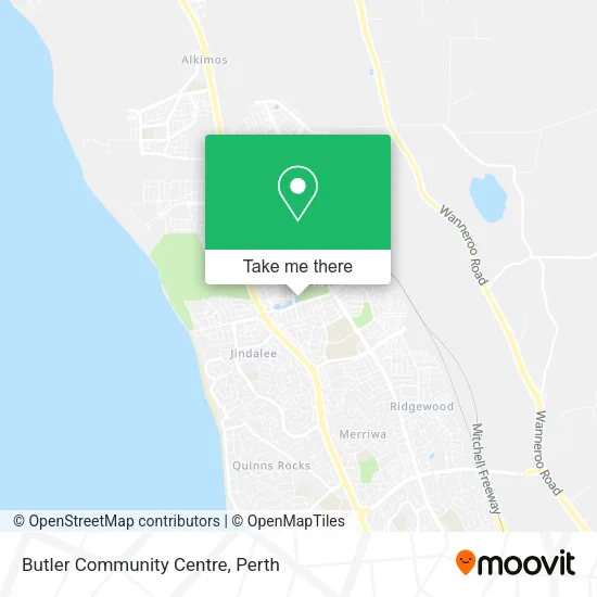 Butler Community Centre map