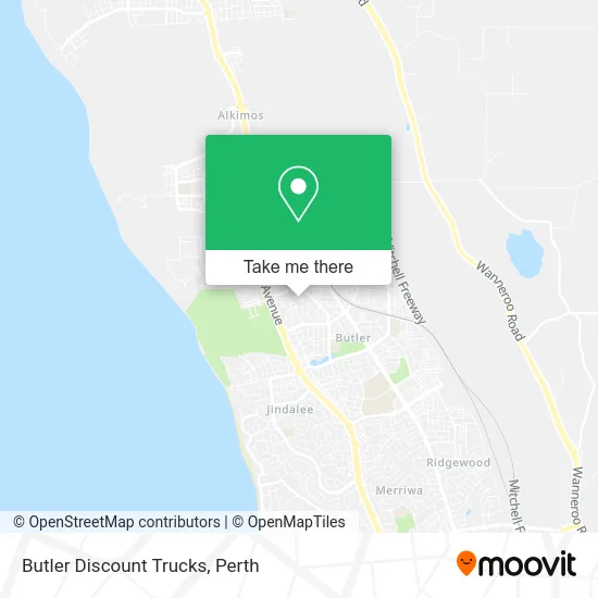 Mapa Butler Discount Trucks