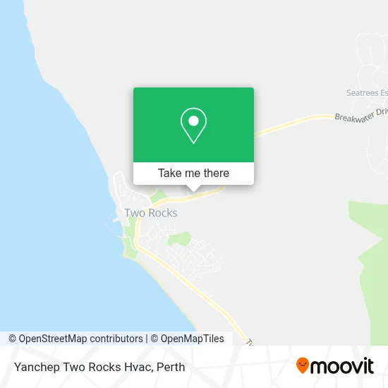 Mapa Yanchep Two Rocks Hvac