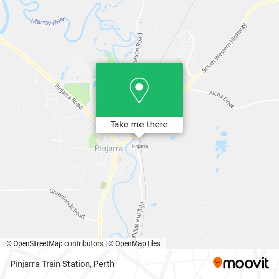 Pinjarra Train Station map