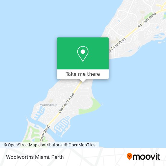 Mapa Woolworths Miami