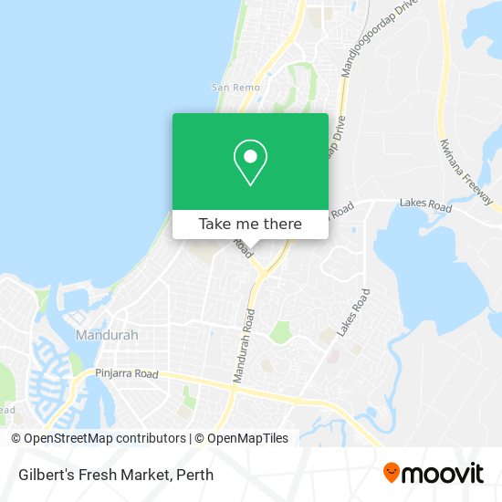 Mapa Gilbert's Fresh Market