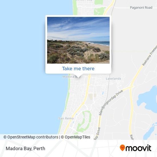 Madora Bay map