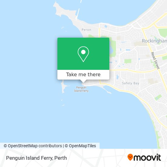 Mapa Penguin Island Ferry