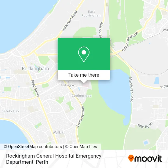 Mapa Rockingham General Hospital Emergency Department