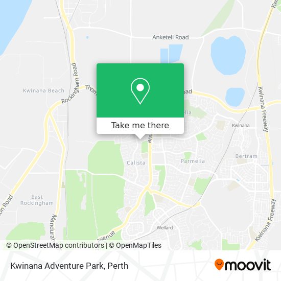 Mapa Kwinana Adventure Park