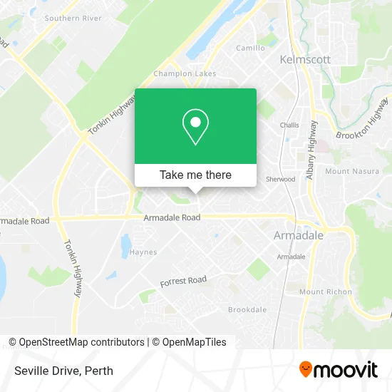 Mapa Seville Drive