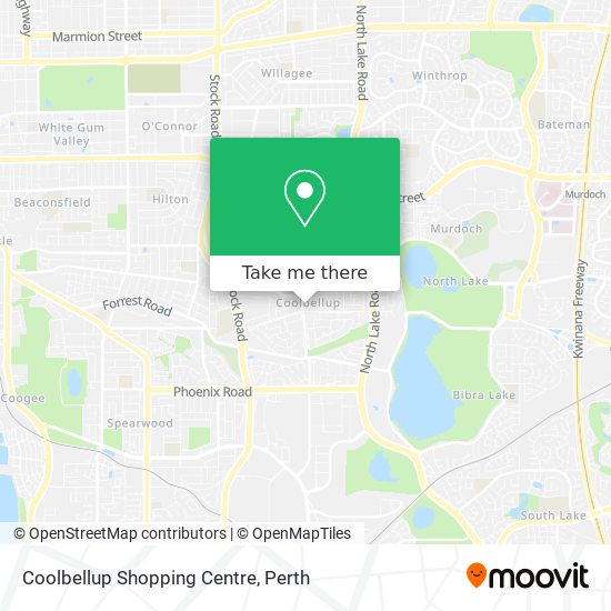 Mapa Coolbellup Shopping Centre