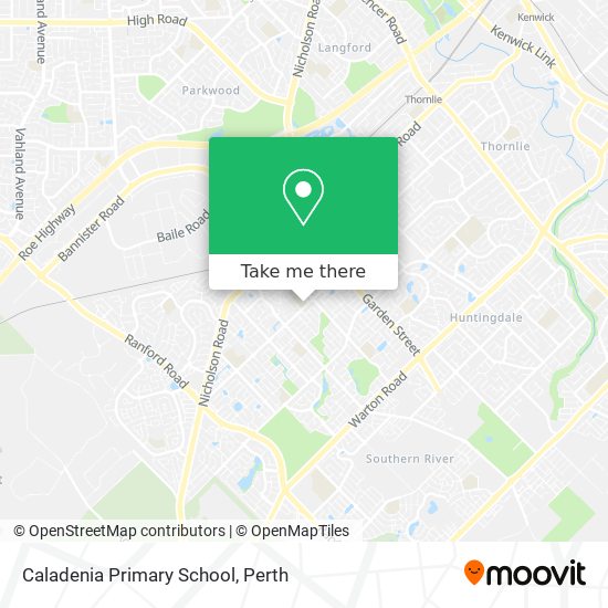 Caladenia Primary School map