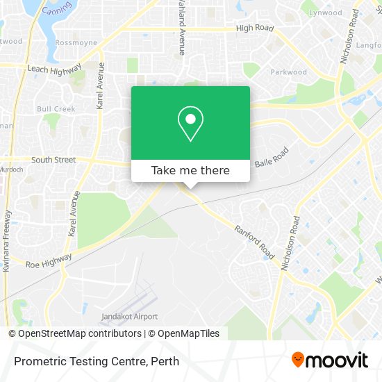 Prometric Testing Centre map