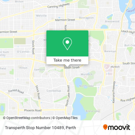 Transperth Stop Number 10489 map