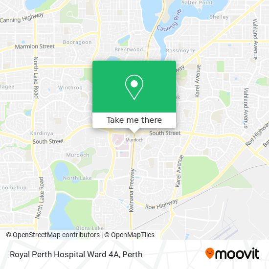 Mapa Royal Perth Hospital Ward 4A