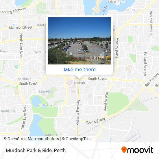Murdoch Park & Ride map