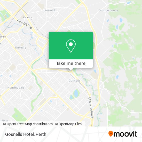 Mapa Gosnells Hotel