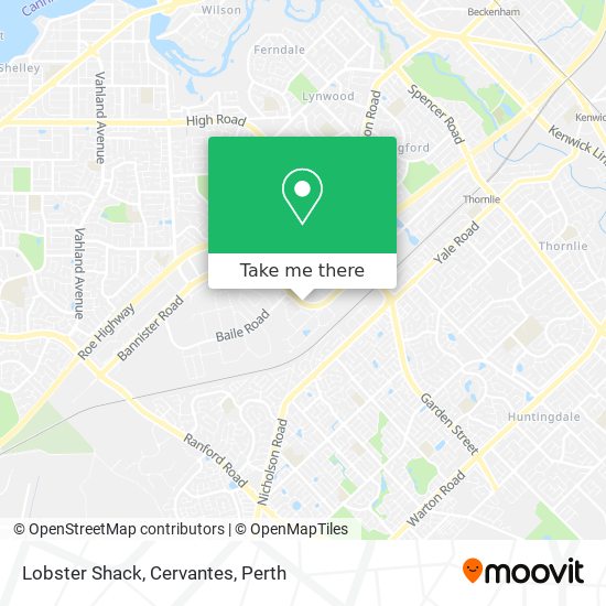 Lobster Shack, Cervantes map