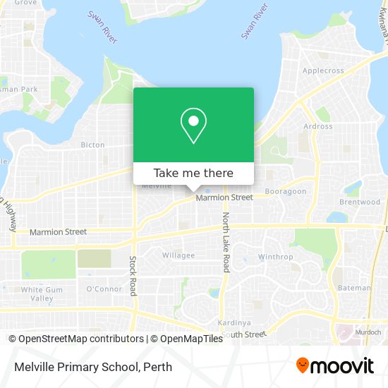 Melville Primary School map