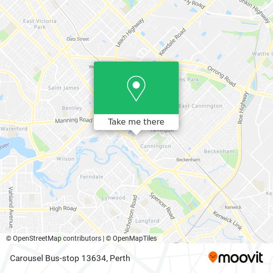 Carousel Bus-stop 13634 map