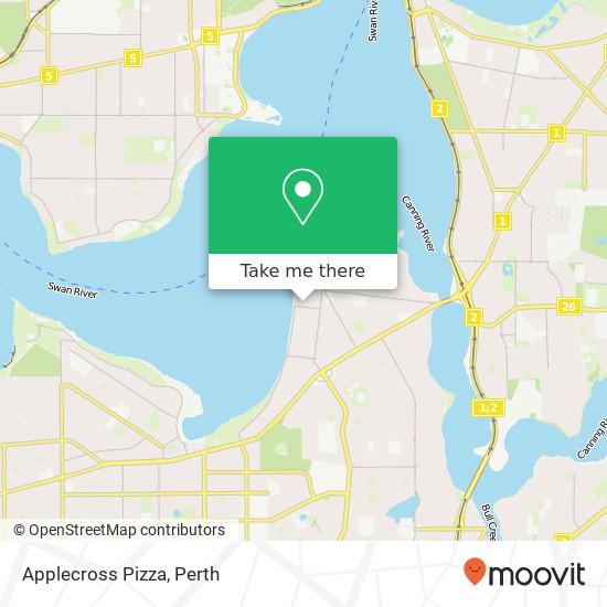 Applecross Pizza map