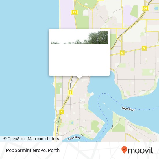 Mapa Peppermint Grove