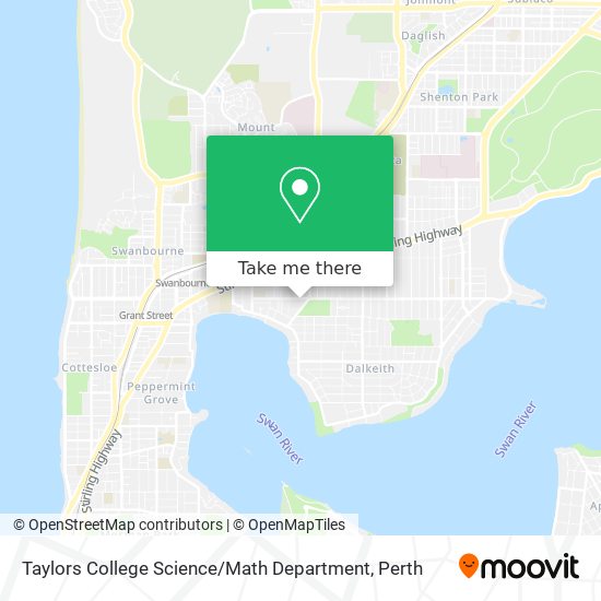 Taylors College Science / Math Department map