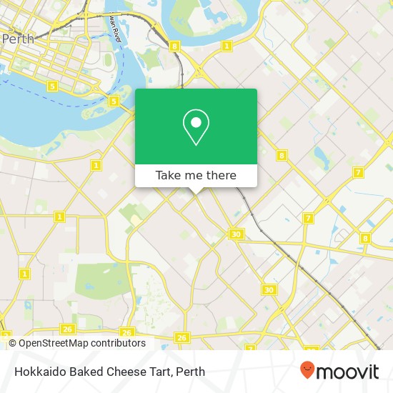 Hokkaido Baked Cheese Tart map