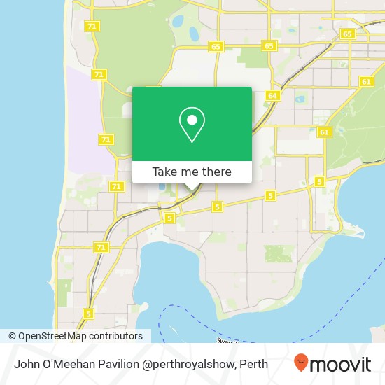 John O'Meehan Pavilion @perthroyalshow map