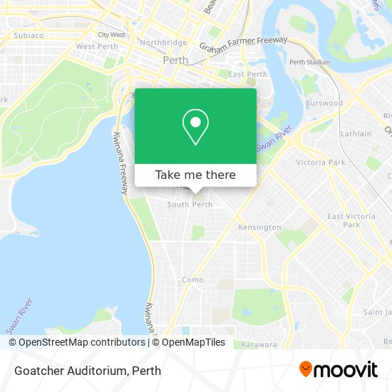 Goatcher Auditorium map