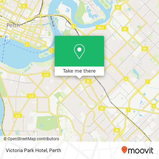 Victoria Park Hotel map