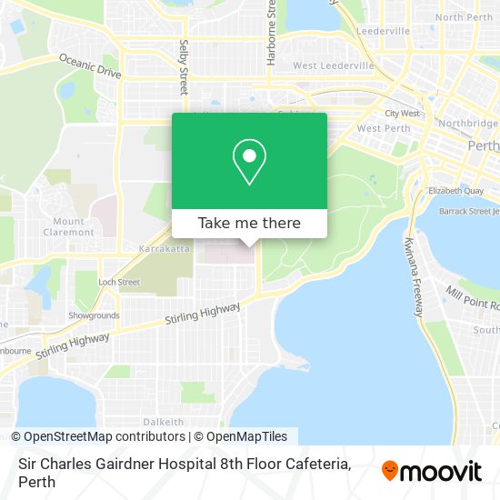 Sir Charles Gairdner Hospital 8th Floor Cafeteria map