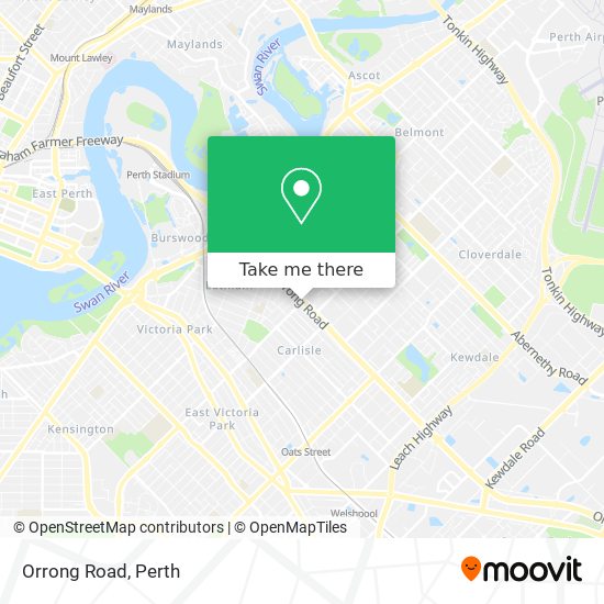 Mapa Orrong Road