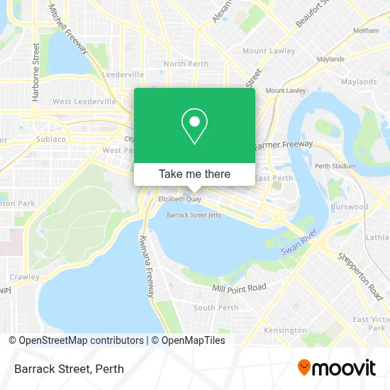 Mapa Barrack Street
