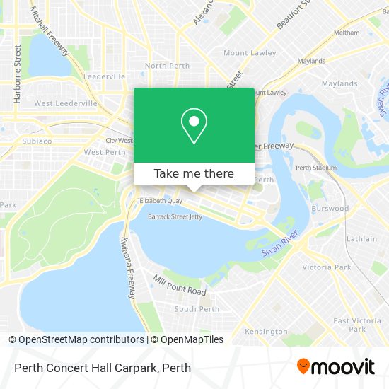 Perth Concert Hall Carpark map