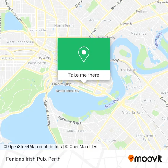 Fenians Irish Pub map