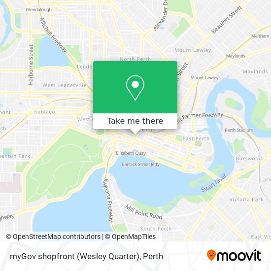 myGov shopfront (Wesley Quarter) map