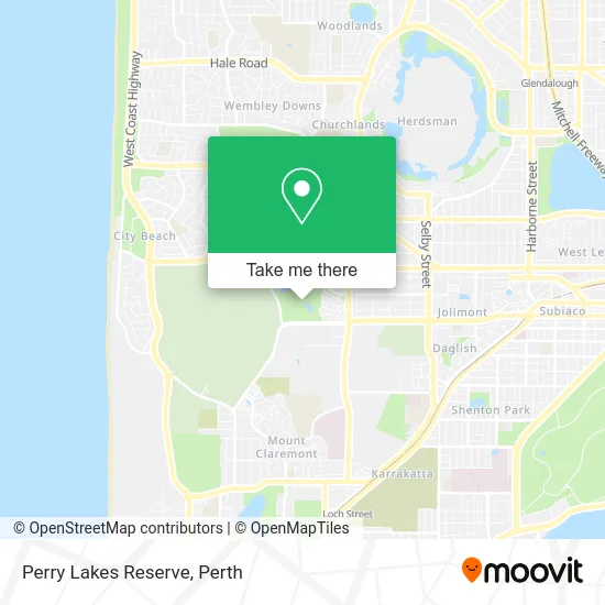 Mapa Perry Lakes Reserve