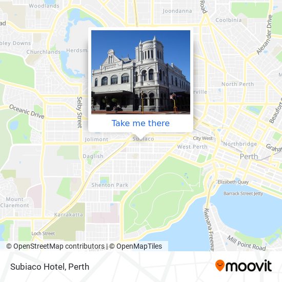 Subiaco Hotel map