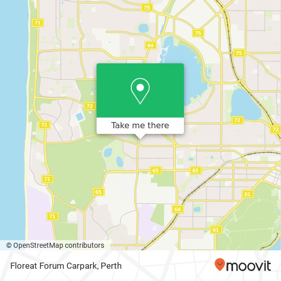 Floreat Forum Carpark map