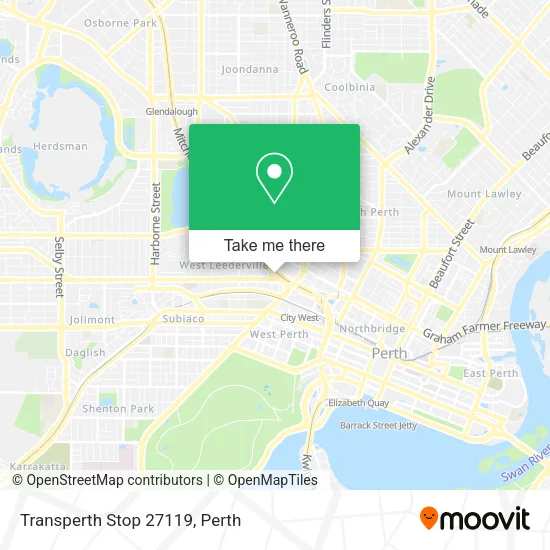 Transperth Stop 27119 map