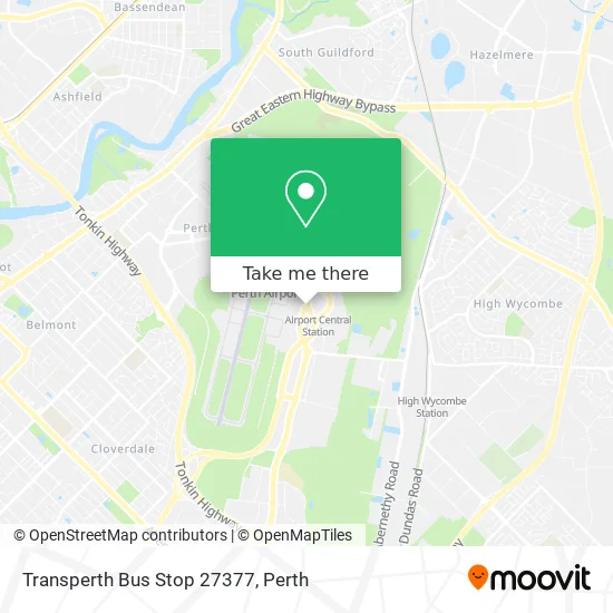 Transperth Bus Stop 27377 map
