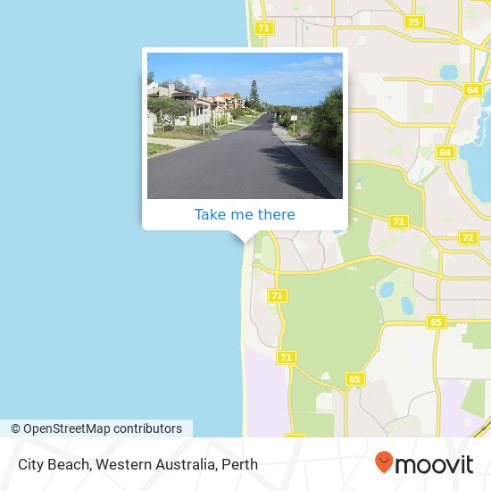 City Beach, Western Australia map