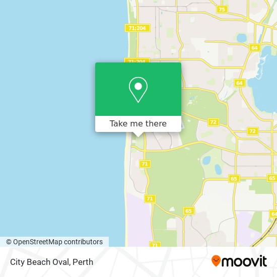 City Beach Oval map