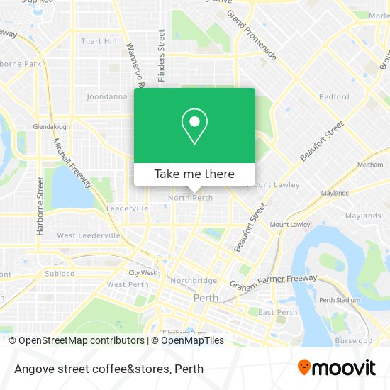 Angove street coffee&stores map