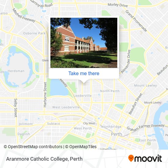 Mapa Aranmore Catholic College