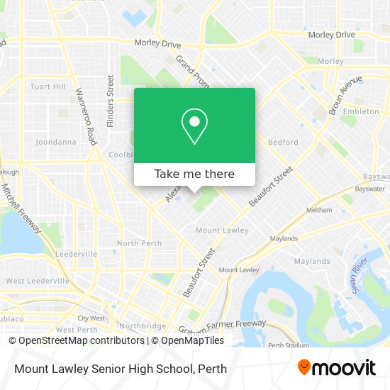 Mount Lawley Senior High School map